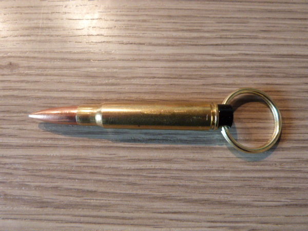 Schlüsselanhänger 8x57is Messinghülse FMJ Geschoss 1Stück